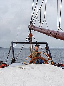Skipper Timo hält Kurs